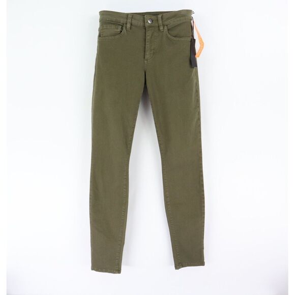Joe's Jeans Denim - Joe's Visionaire Skinny Jeans Mid Rise Womens Sz 27 Dark Green Denim Stretch NWT